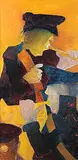 Untitled by Krishen Khanna, Oil on canvas, sold Sep 2013