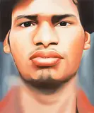 White Hole - 2 by Riyas Komu, Oil on canvas, offered Sep 2013