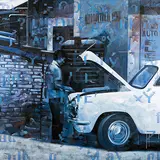 Archeology-Kerala-1 by Baiju Parthan, Acrylic on canvas, offered Sep 2013