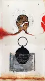 Untitled by Khadim Ali, Mixed media on Wasli, offered Sep 2013
