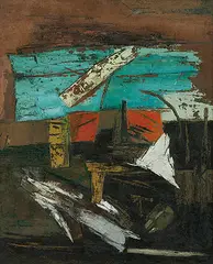 Untitled by Ram Kumar, Oil on canvas, offered Jun 2013