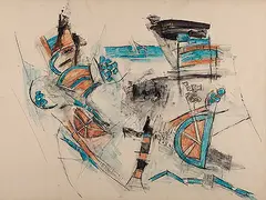 Untitled by Ram Kumar, Watercolour and charcoal on paper, offered Jun 2013
