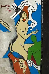 Untitled by M. F. Husain, Acrylic on canvas, offered Jun 2013