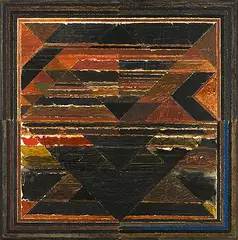 Untitled (La Terre) by S. H. Raza, Acrylic on canvas, sold Jun 2013