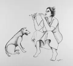 Untitled by Manjit Bawa, Charcoal on paper, offered Jun 2013