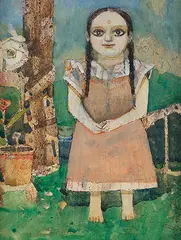 Untitled by Ganesh Pyne, Gouache on paper, sold Jun 2013