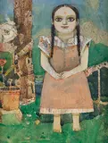 Untitled by Ganesh Pyne, Gouache on paper, sold Jun 2013