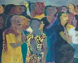 Untitled by D L N Reddy, Oil on canvas, sold Feb 2013