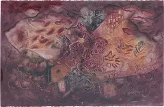 Untitled by Ghulam Mohammed Sheikh, Watercolour on arches paper pasted on board, sold Feb 2013