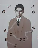 Franz Kafka's Fictional Logic by Dilip Ranade, Acrylic on canvas, sold Feb 2013
