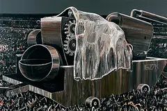 Invention/ Memoir by Rajan Krishnan, Acrylic on canvas, sold Feb 2013