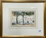 Untitled by Henry Scott Tuke, watercolour of "Cassis", sold Nov 2023