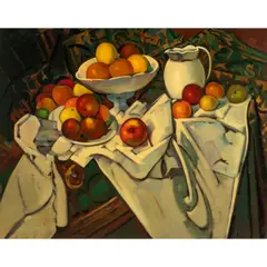 Untitled (Still Life with Fruit) by Alan McCorkle, oil on canvas, sold Apr 2026