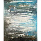 Untitled by Yiannis Maltezos, 1959, acrylic on canvas, sold Apr 2026