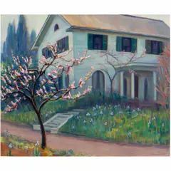 Untitled by Donna N. Schuster, oil on canvas, sold Apr 2026