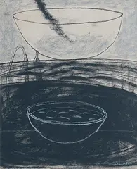 Untitled by T.V. Santhosh, Charcoal and soft pastel on paper, sold Feb 2013
