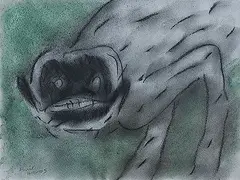 Untitled by Amit Ambalal, Dry Pastel on paper, sold Feb 2013