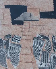 Untitled by Samit Das, Mixed media on paper, sold Feb 2013