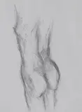 Untitled by Akbar Padamsee, Pencil on paper, sold Feb 2013