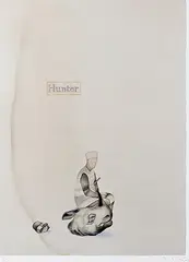 Hunter by Atul Dodiya, Digital print on archival paper, sold Feb 2013