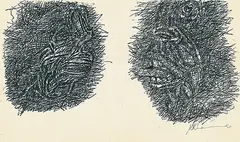 Untitled by Krishen Khanna, Pen and ink on paper, sold Jan 2013