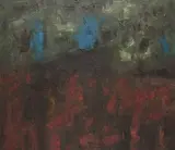 Nature by K. M. Adimoolam, Oil on canvas, sold Jan 2013