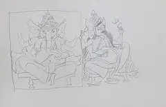 Untitled by K. Laxma Goud, Pencil on paper, sold Jan 2013