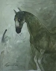 Untitled by Sunil Das, Oil on canvas, sold Jan 2013