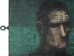 Untitled by Sunil Padwal, Acrylic and metal on wood, sold Jan 2013