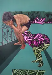 Untitled by Rajesh Ram, Oil on canvas, sold Jan 2013