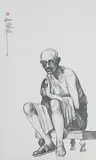 Untitled by Sudhanshu Sutar, Charcoal on paper, sold Jan 2013