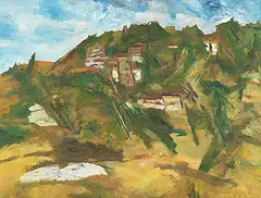 Untitled by Ram Kumar, Oil on canvas, sold Mar 2013