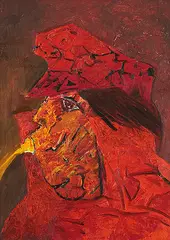 Untitled by Krishen Khanna, Oil on canvas, sold Mar 2013