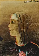 Untitled by Anjolie Ela Menon, Oil on masonite, offered Mar 2013