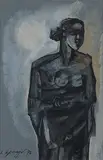Untitled by K. Laxma Goud, Gouache on paper, sold Mar 2013