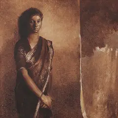 Untitled by Bikash Bhattacharjee, Oil on canvas, sold Dec 2012