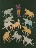 Untitled by Manjit Bawa, Oil on canvas, sold Dec 2012