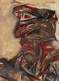 Untitled by Krishen Khanna, Oil on canvas, sold Dec 2012