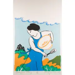Untitled by Mayumi Oda, serigraph, sold Apr 2026