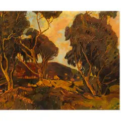 Untitled (Laguna Hills) by William Wendt, 1912, oil on canvasboard, sold Apr 2026