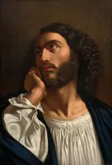 Etude d'homme en tenue renaissance by Giuseppe Bezzuoli, Huile sur toile, sold Nov 2024