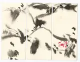 Sans titre by T'ang Haywen, circa 1983, Encre sur papier (triptyque), sold Dec 2024