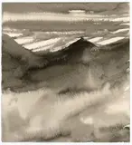 Sans titre by T'ang Haywen, circa 1983, Encre sur papier, sold Dec 2024