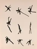 Sans titre by Henri Michaux, 1950, Encre de Chine sur papier, sold Dec 2024
