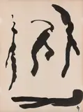 Sans titre by Henri Michaux, 1950, Encre de Chine sur papier, sold Dec 2024