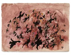 Sans titre by Henri Michaux, circa 1954, Aquarelle et encre de Chine sur papier, sold Dec 2024