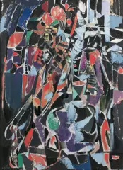 Sans titre by André Lanskoy, circa 1958-60, Huile sur toile, sold Dec 2024