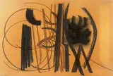 HH5939 by Hans Hartung, 1951, Huile, pastel et fusain sur papier, sold Dec 2024