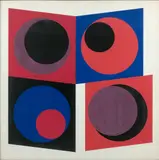 Universaux by Geneviève Claisse, 1969, Gouache sur papier, sold Dec 2024