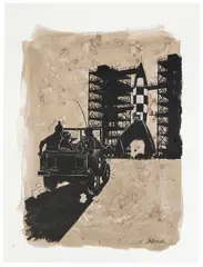 Hommage à Hergé by Christophe Chabouté, Technique mixte sur papier, sold Dec 2024
